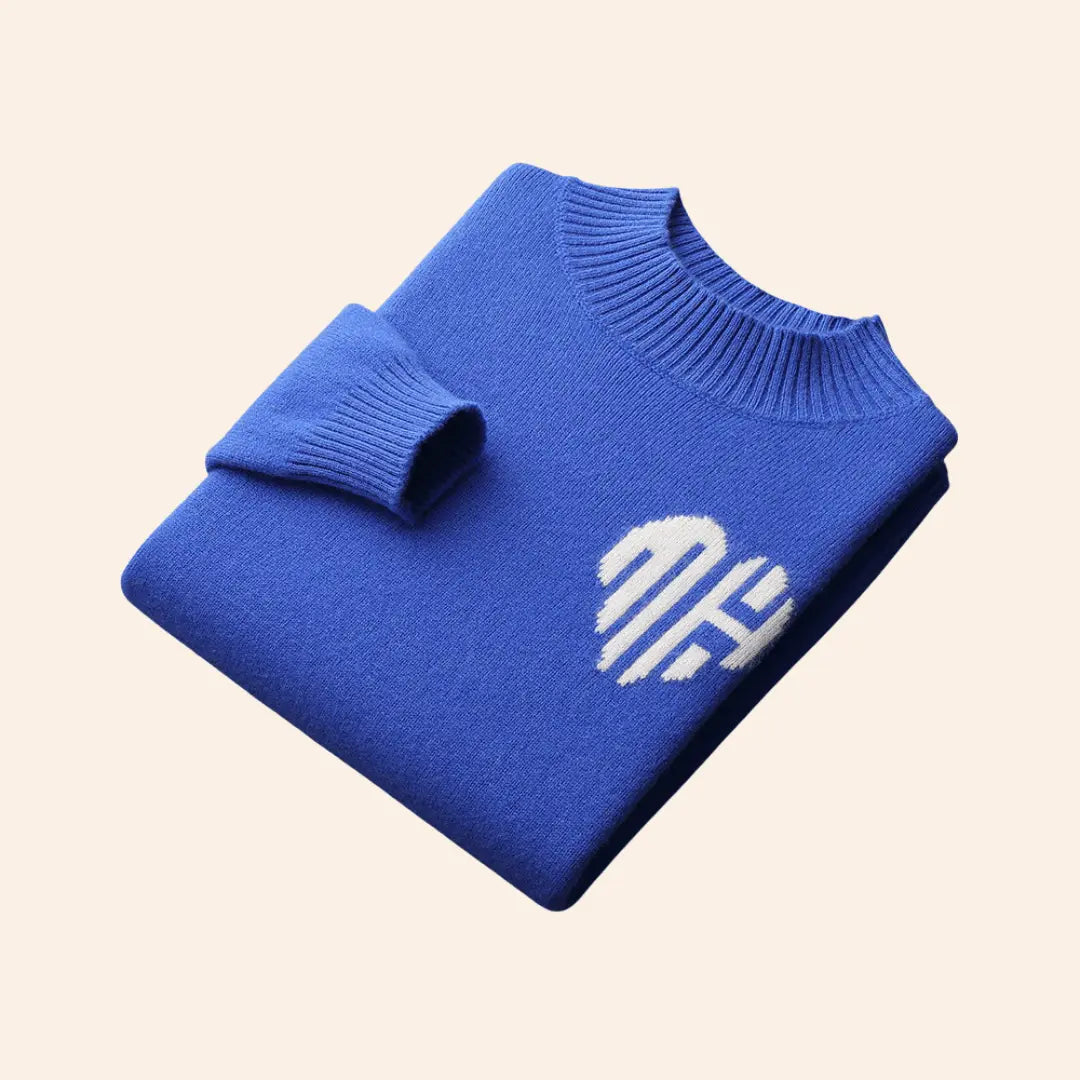Sweater de Mistura Suave - Corte Ajustado & Punhos Canelados para um Melhor Ajuste