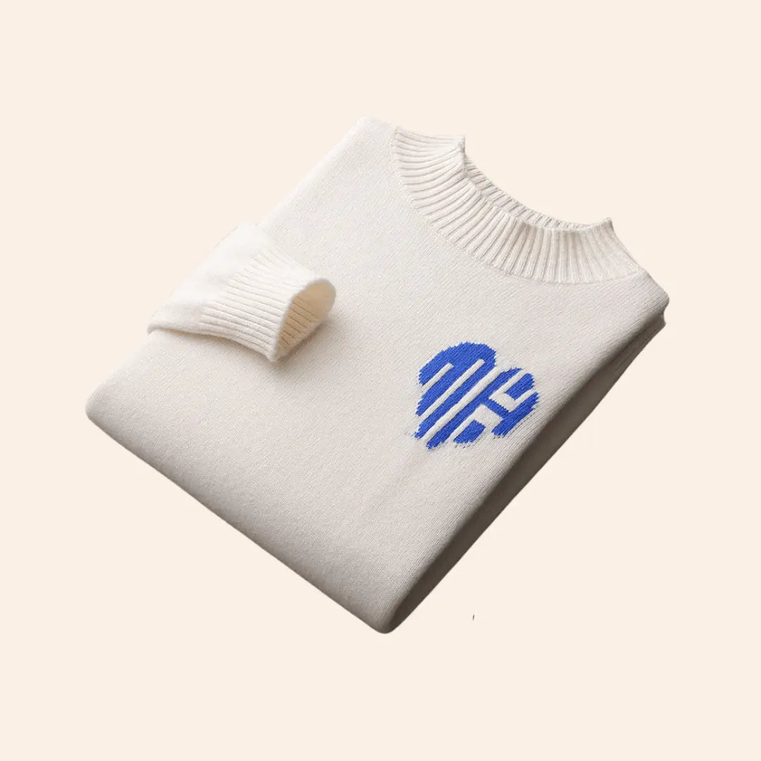 Sweater de Mistura Suave - Corte Ajustado & Punhos Canelados para um Melhor Ajuste
