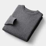 João | Mixed Knit Round Neck Jumper with Medium Warmth