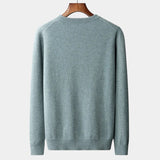 João | Mixed Knit Round Neck Jumper with Medium Warmth