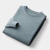 João | Mixed Knit Round Neck Jumper with Medium Warmth