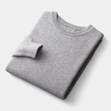 João | Mixed Knit Round Neck Jumper with Medium Warmth