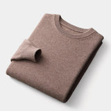 João | Mixed Knit Round Neck Jumper with Medium Warmth