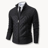 Sweater - Mistura de Jacquard Twill e Painéis Térmicos Isolados
