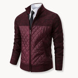 Sweater - Mistura de Jacquard Twill e Painéis Térmicos Isolados