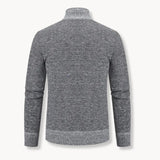 Sweater - Mistura de Jacquard Twill e Painéis Térmicos Isolados