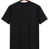 T-Shirt – Corte Regular em Mistura de Poliéster e Decote Suave