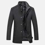 Trench Coat - Mistura de Fibra Cardada, Forma Slim e Resistência ao Vento