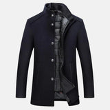 Trench Coat - Mistura de Fibra Cardada, Forma Slim e Resistência ao Vento