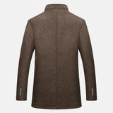 Trench Coat - Mistura de Fibra Cardada, Forma Slim e Resistência ao Vento