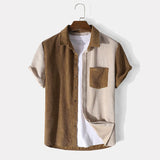 Conjunto de Duas Peças – Camisa de Waffle e Calções com Corda