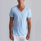 T-Shirt de Decote em V – Mistura Leve e Ajuste Respirável